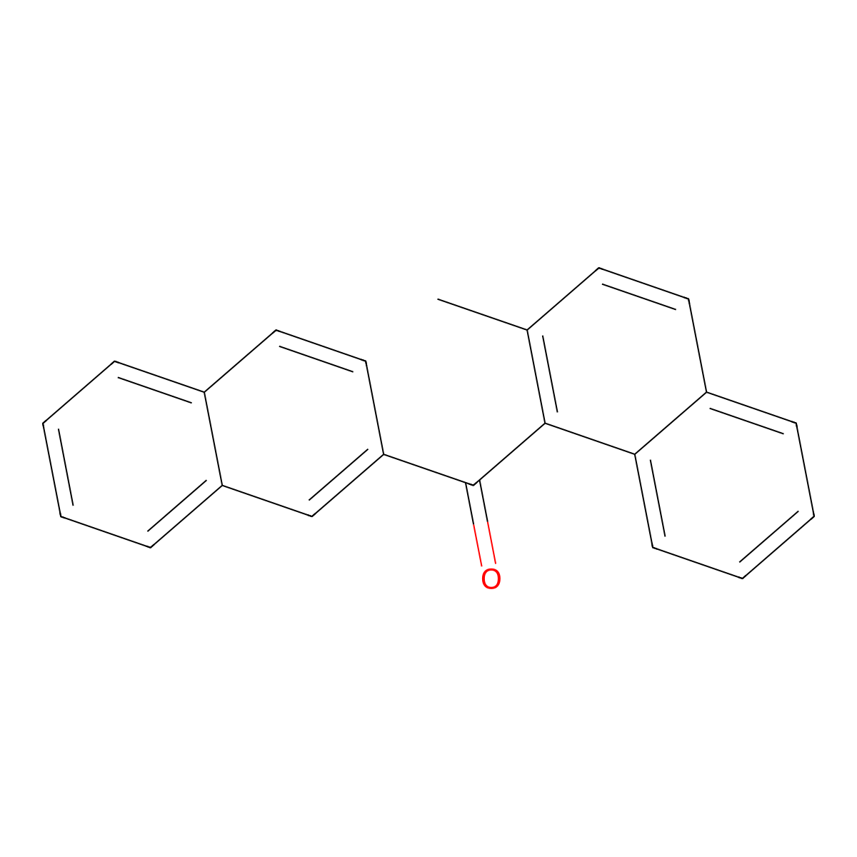 (2-Methylnaphthalen-1-yl)(naphthalen-2-yl)methanone molecular structure, CAS 110876-52-3