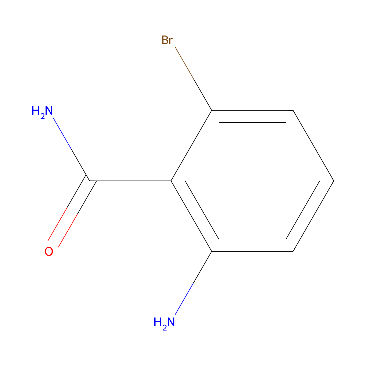 2-Amino-6-bromobenzamide molecular structure, CAS 1108790-90-4