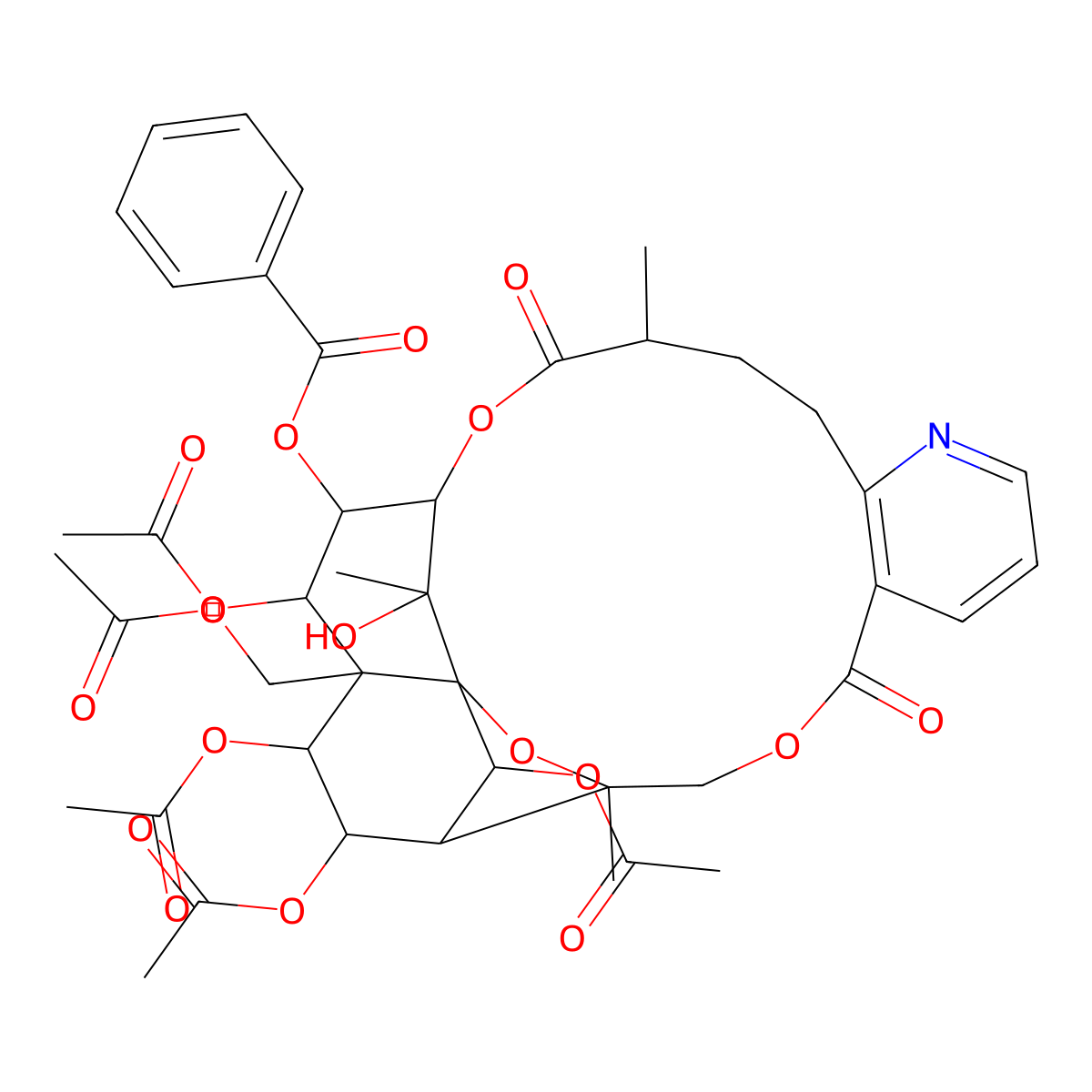 Wilforine molecular structure, CAS 11088-09-8