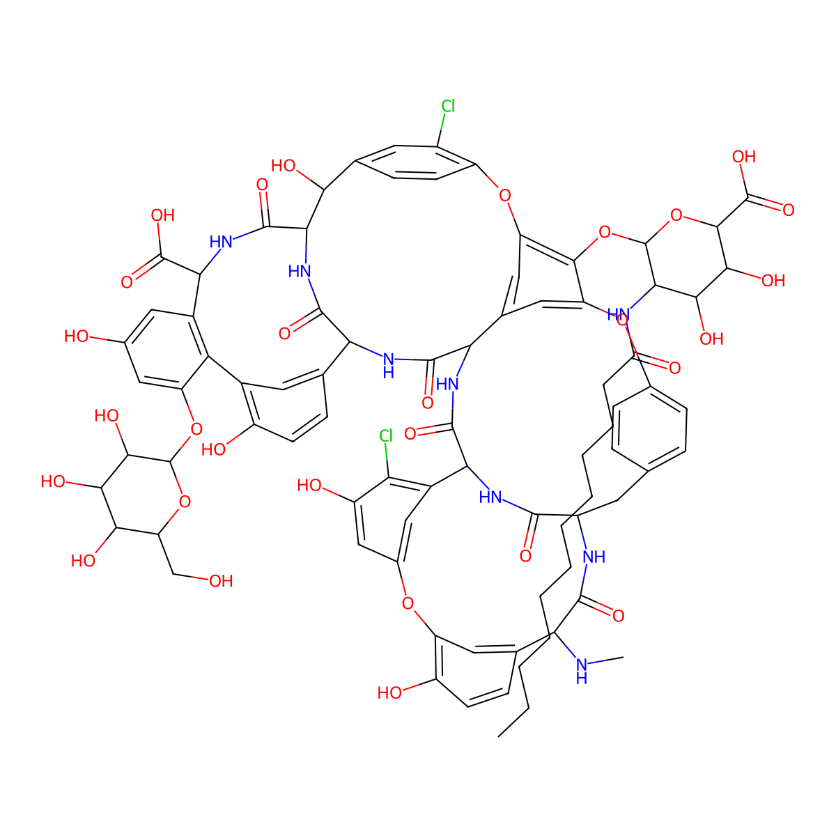 Antibiotic A-40926 B1 molecular structure, CAS 110882-85-4