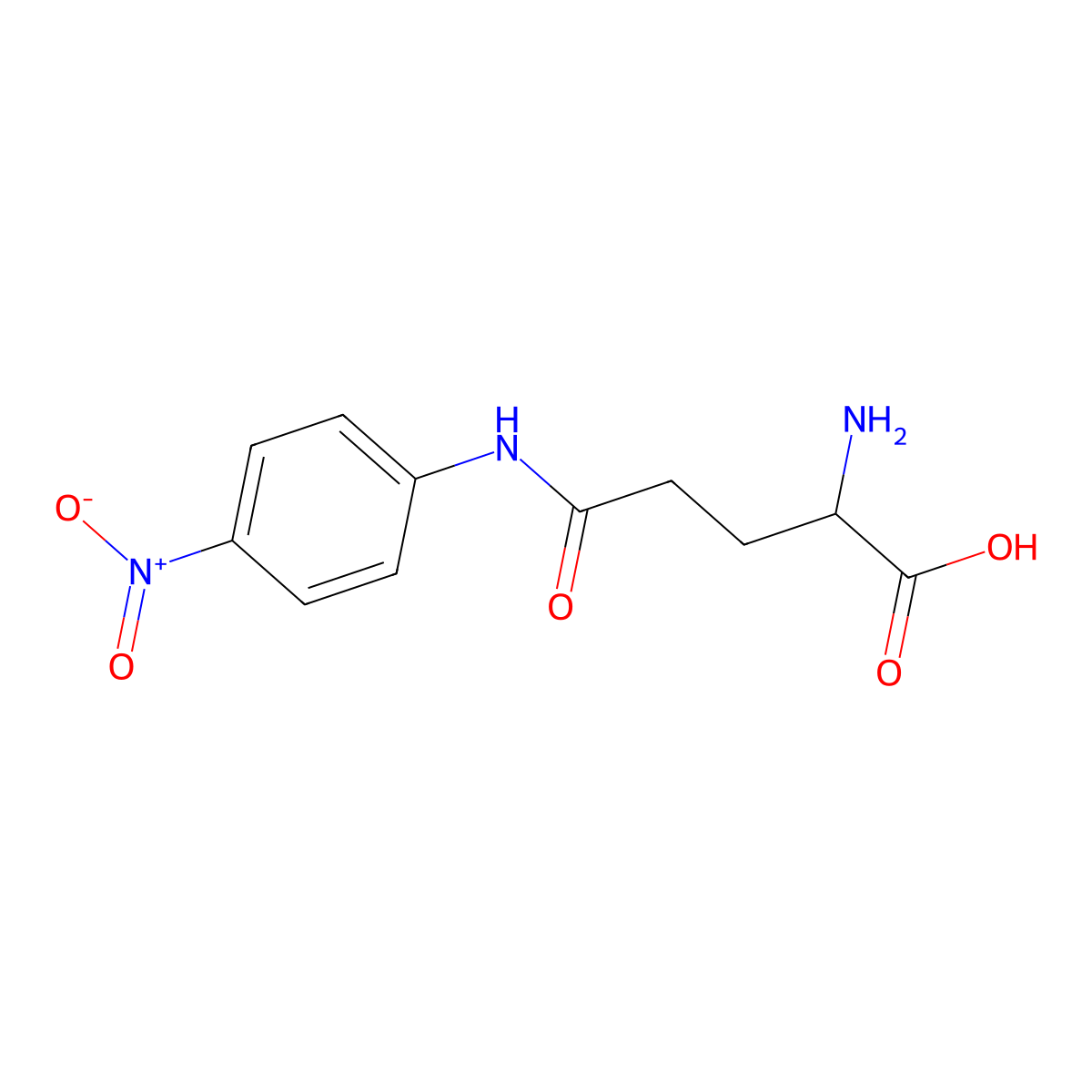 gamma-Glutamyl-p-nitroanilide molecular structure, CAS 110893-27-1