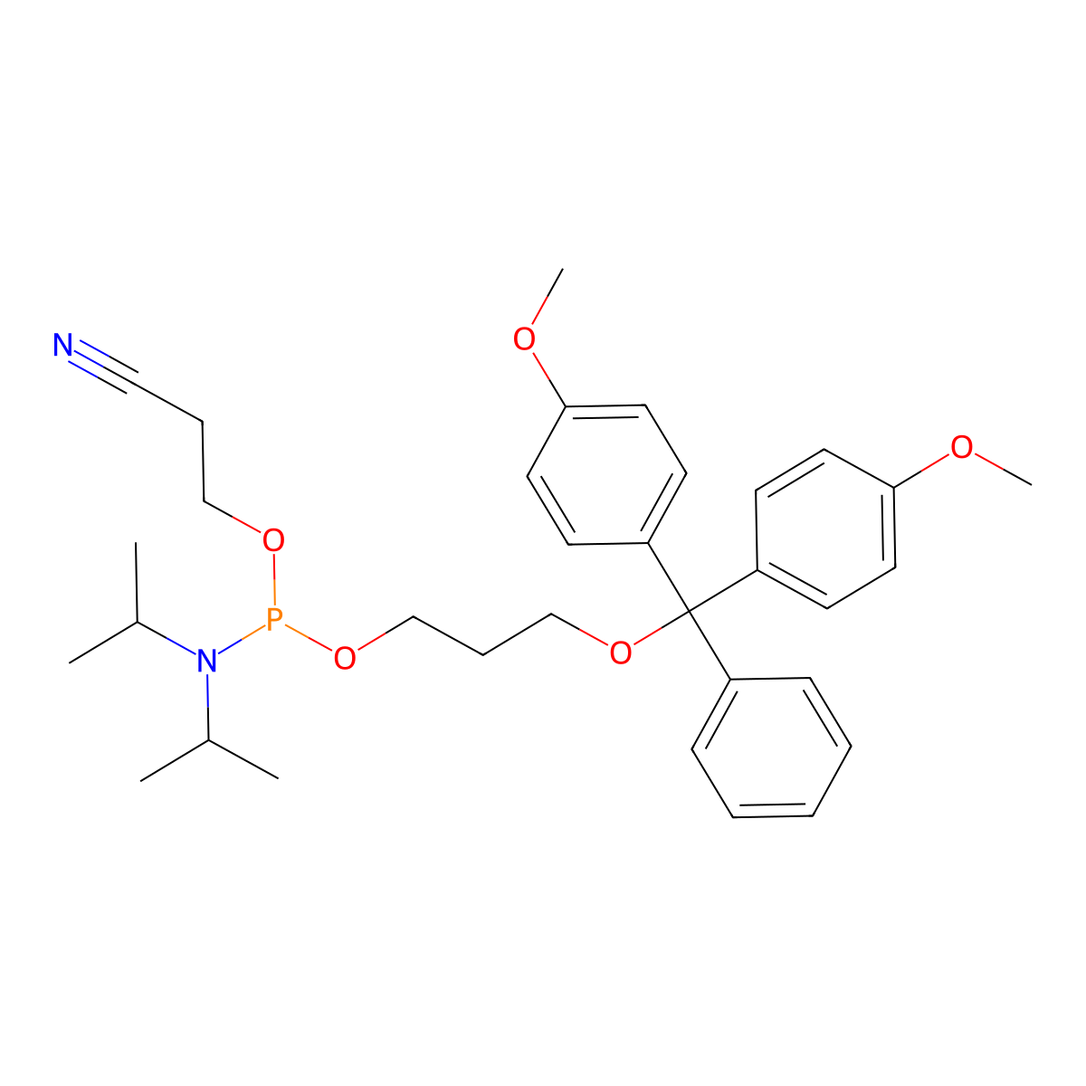 Spacer Phosphoramidite C3 molecular structure, CAS 110894-23-0