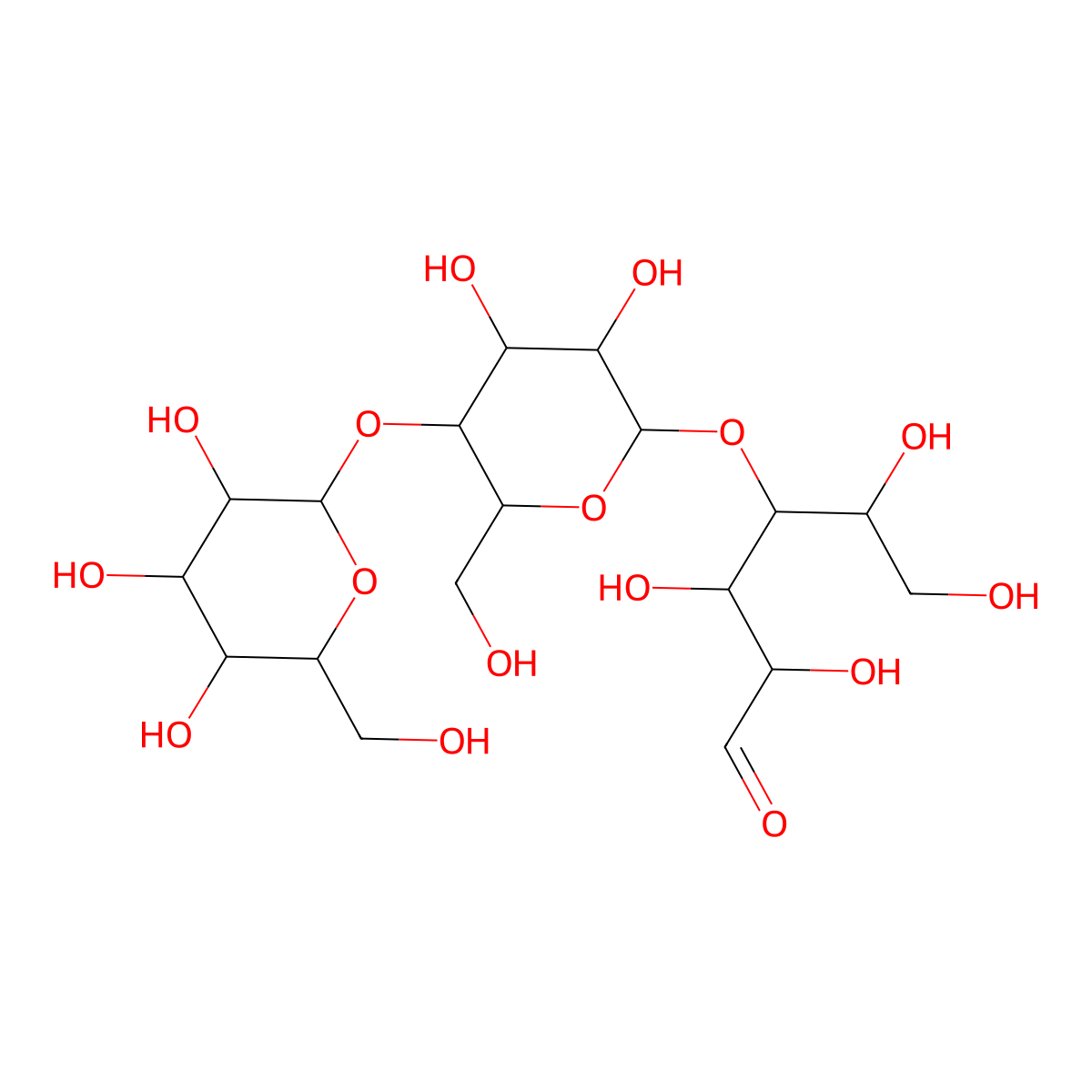 Maltotriose molecular structure, CAS 1109-28-0