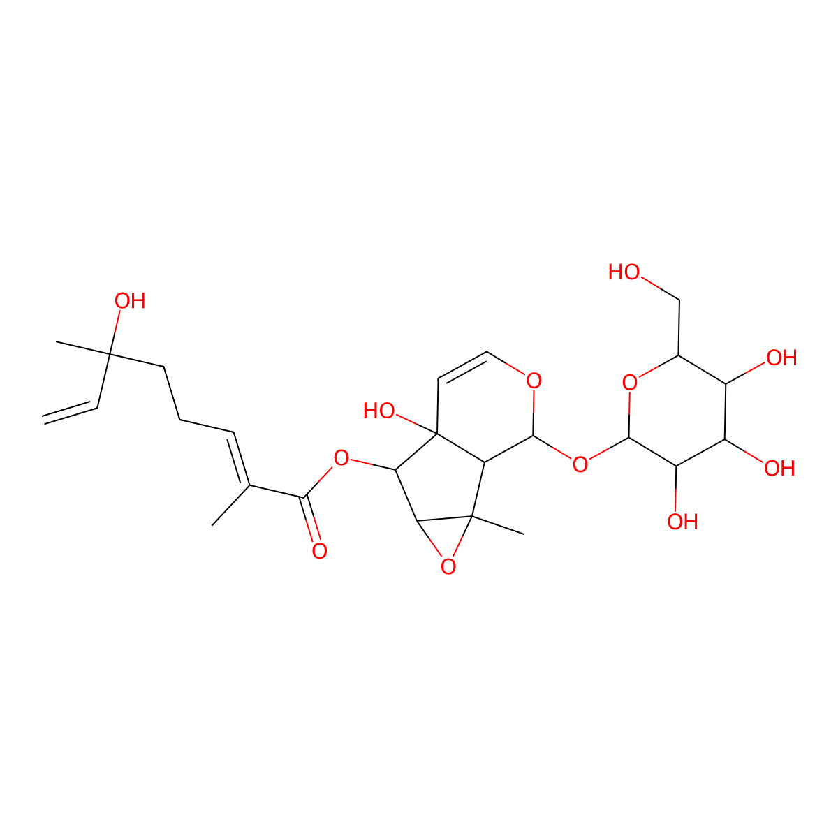 Kickxioside molecular structure, CAS 110906-83-7