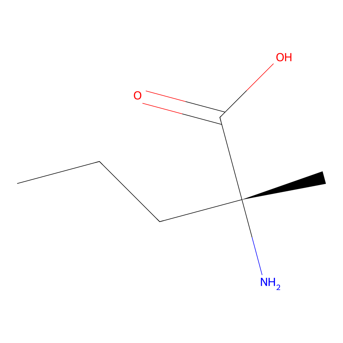 (R)-2-Amino-2-methylpentanoic acid molecular structure, CAS 110916-84-2