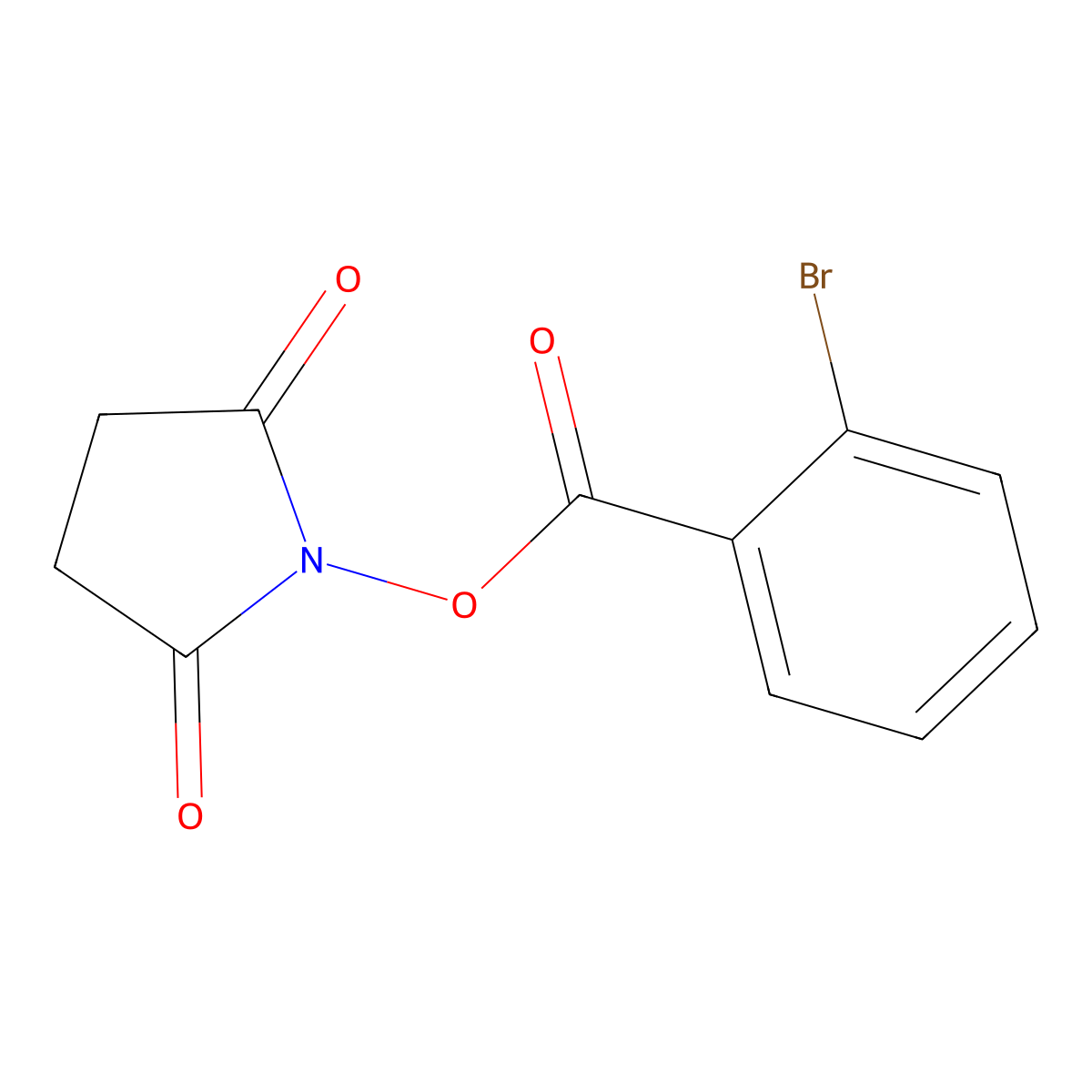 (2,5-Dioxopyrrolidin-1-yl) 2-bromobenzoate molecular structure, CAS 110920-16-6