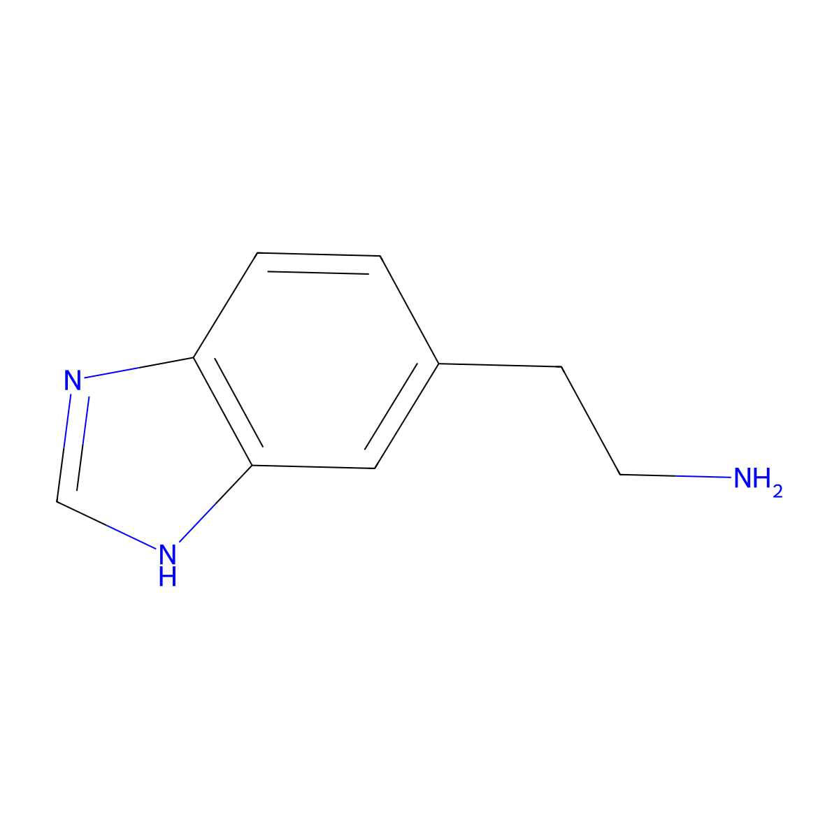 2-(1H-Benzo[d]imidazol-6-yl)ethanamine molecular structure, CAS 110925-53-6