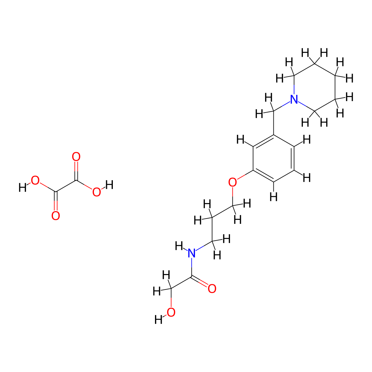 Roxatidine Hemioxalate molecular structure, CAS 110925-92-3