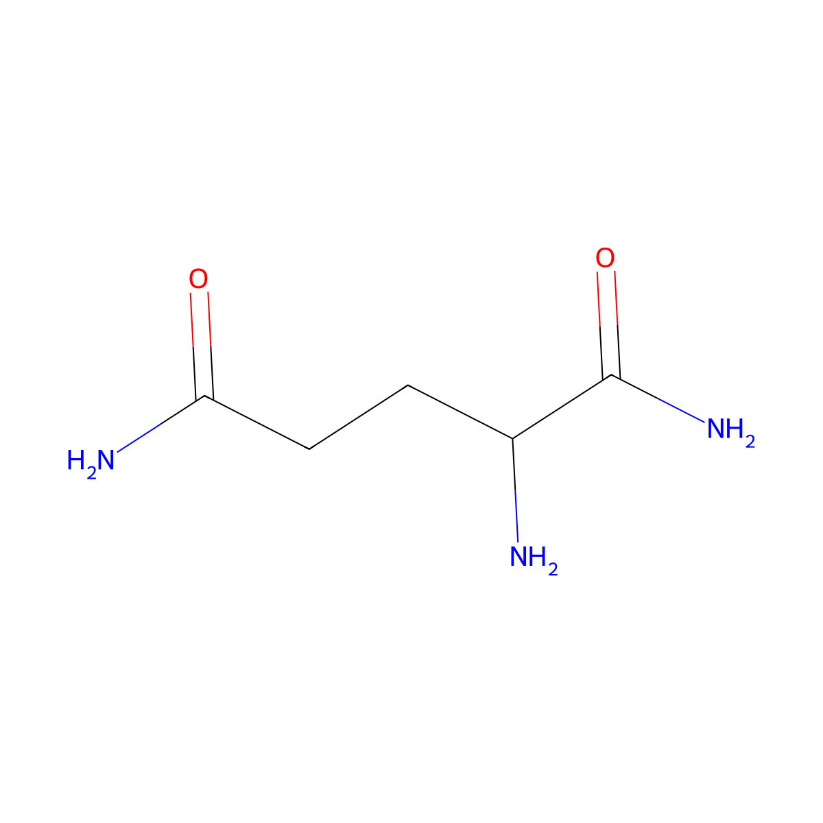 D-glutaminamide molecular structure, CAS 110926-64-2