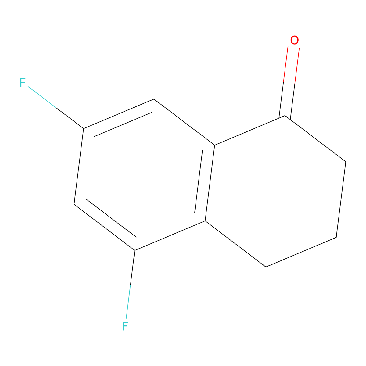 5,7-Difluoro-1,2,3,4-tetrahydronaphthalen-1-one molecular structure, CAS 110931-79-8