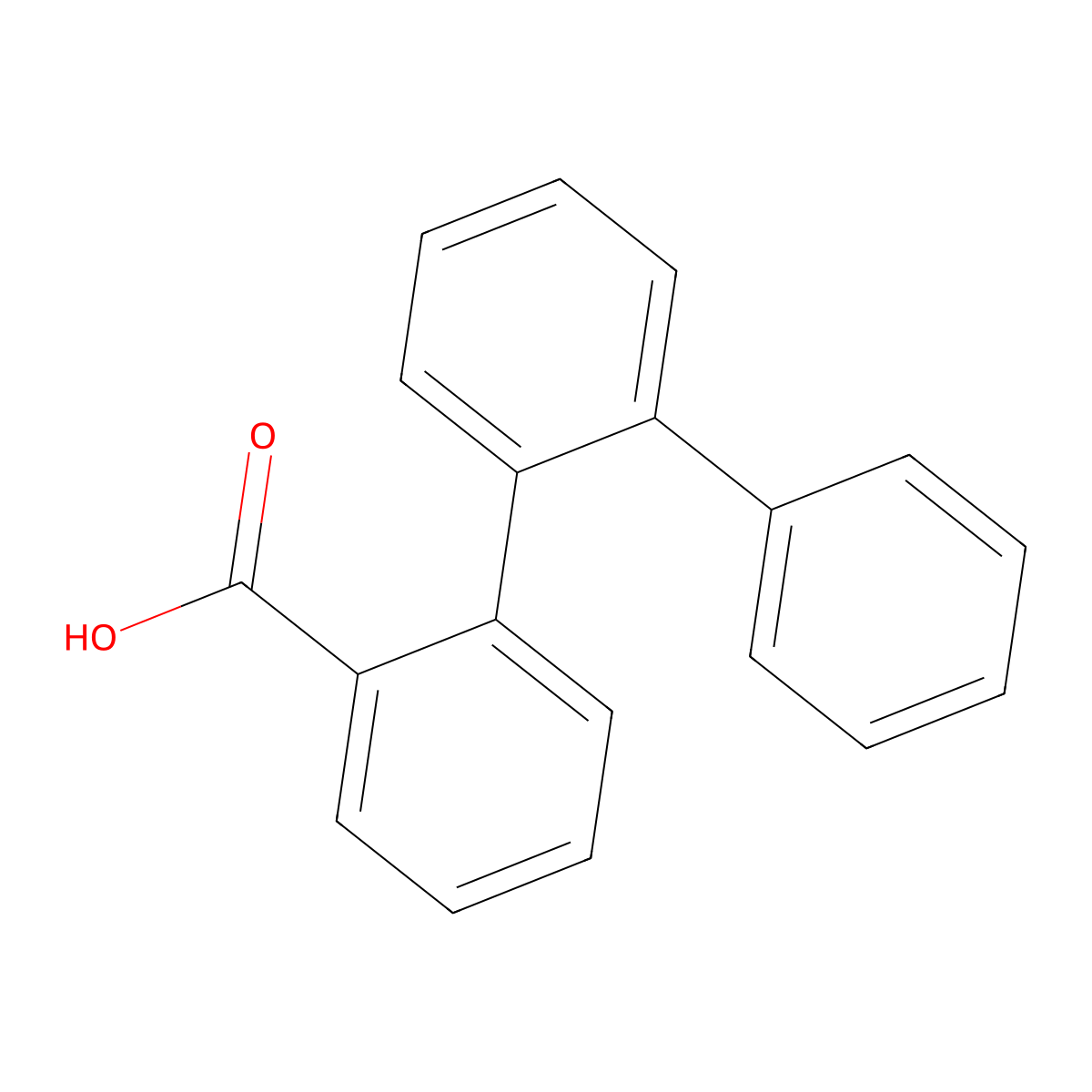 [1,1':2'1''-Terphenyl]-2-carboxylic acid molecular structure, CAS 110937-44-5