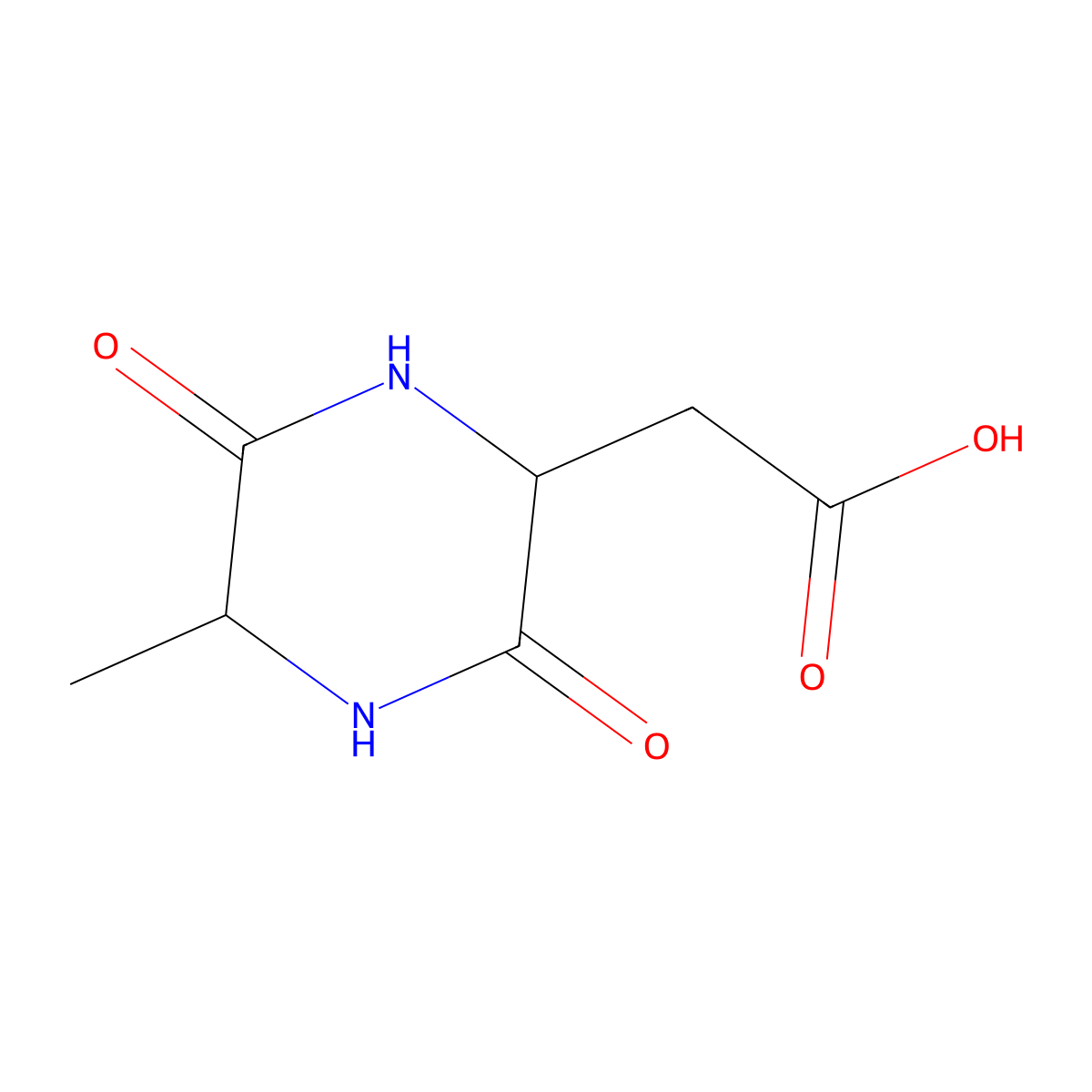 Aspartyl-alanyl-diketopiperazine molecular structure, CAS 110954-19-3