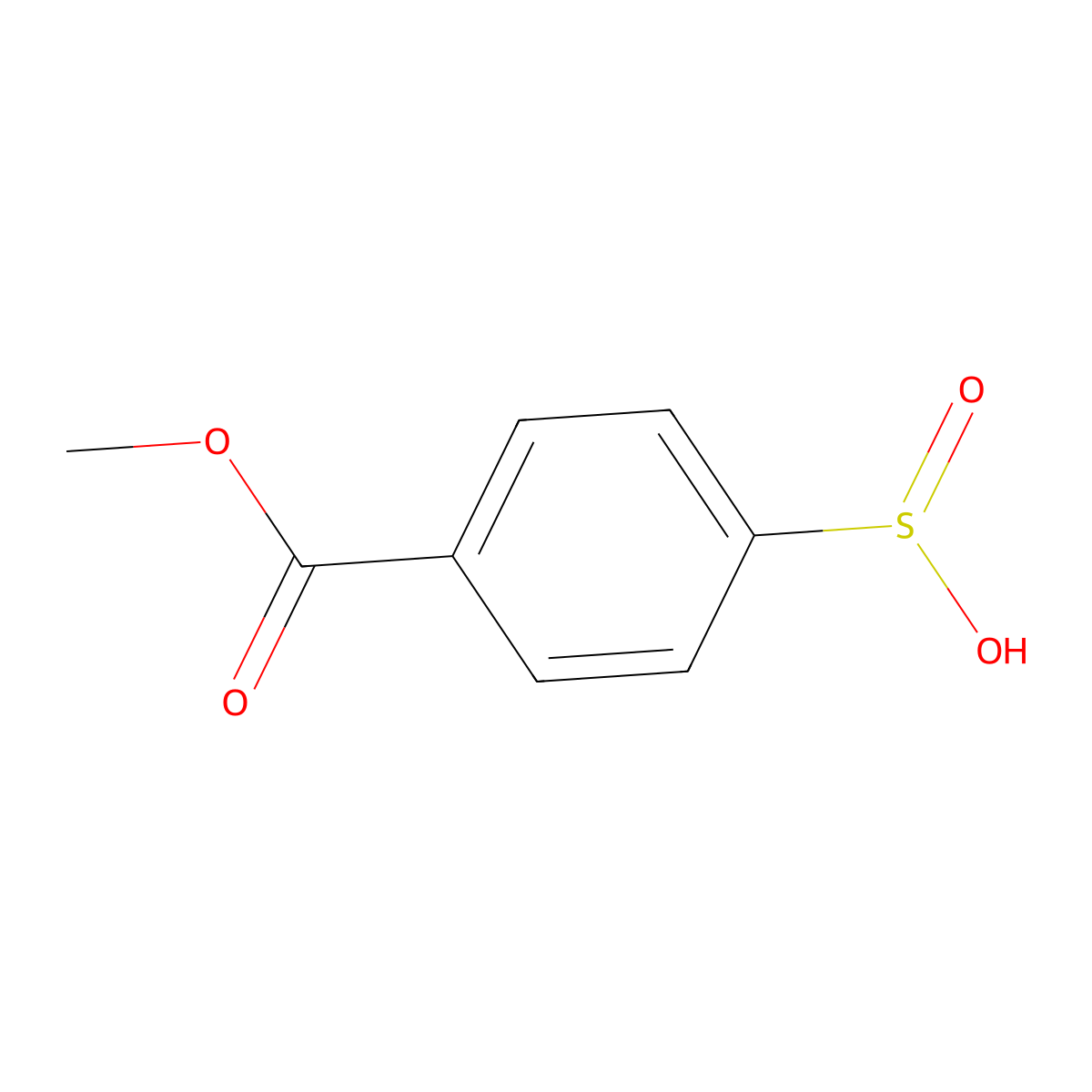4-(Methoxycarbonyl)benzene-1-sulfinic acid molecular structure, CAS 110955-49-2