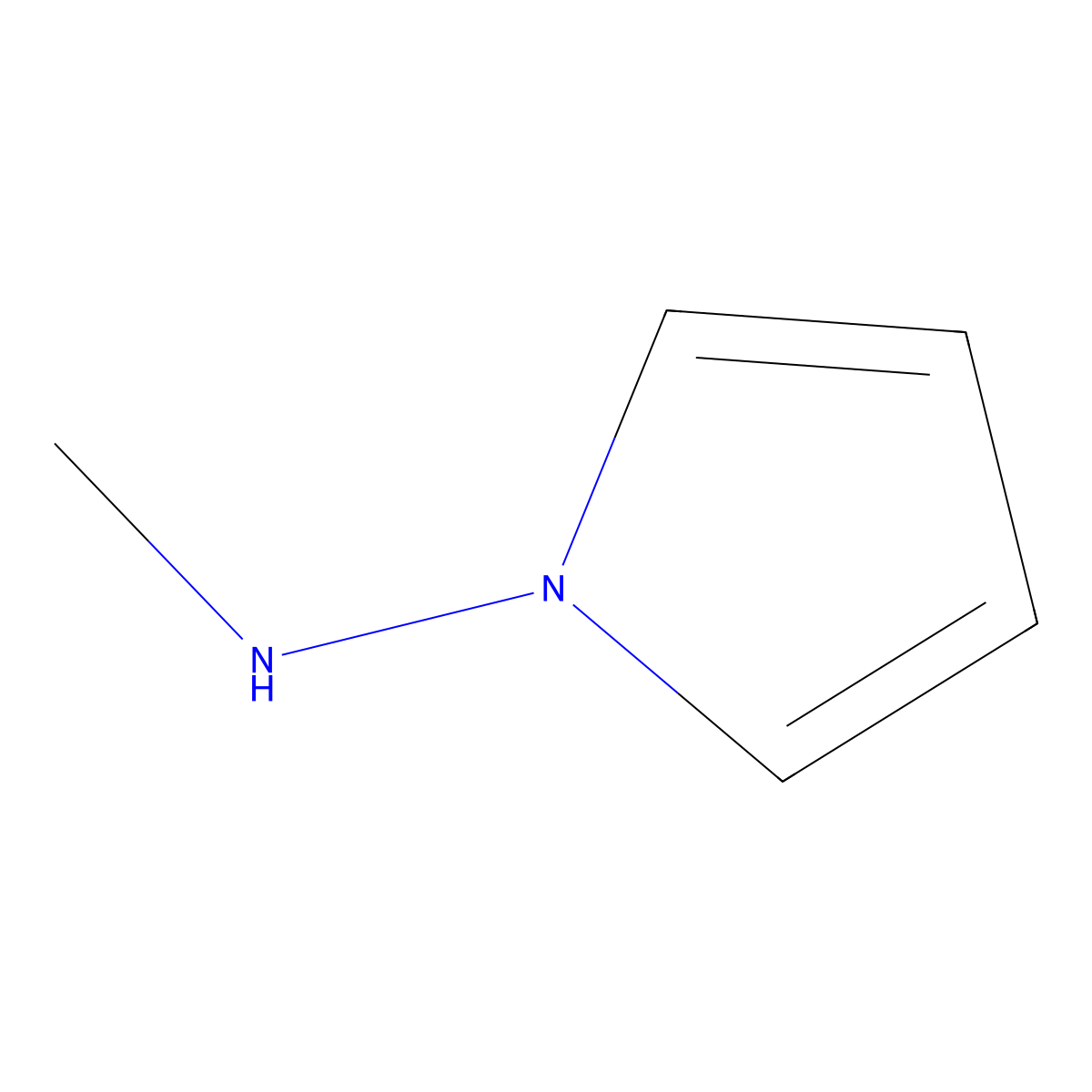 N-methyl-1H-pyrrol-1-amine molecular structure, CAS 110955-69-6