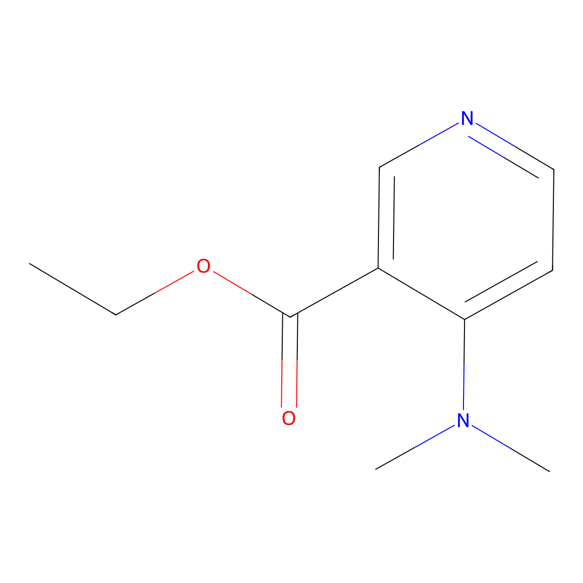 Ethyl 4-(dimethylamino)nicotinate molecular structure, CAS 110960-72-0