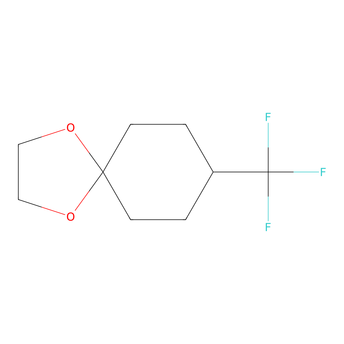 8-(Trifluoromethyl)-1,4-dioxaspiro[4.5]decane molecular structure, CAS 110966-56-8