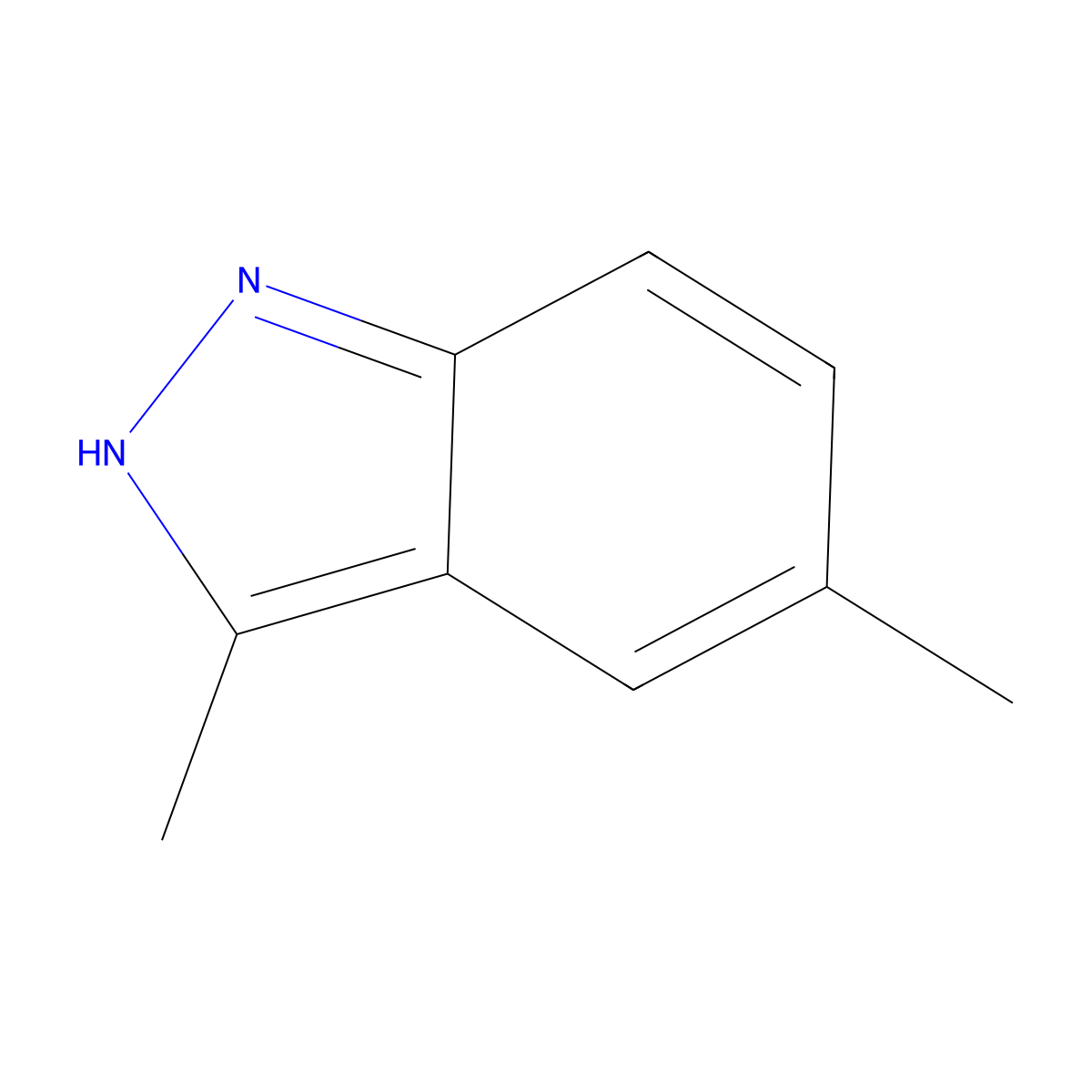 3,5-Dimethyl-1H-indazole molecular structure, CAS 110967-33-4