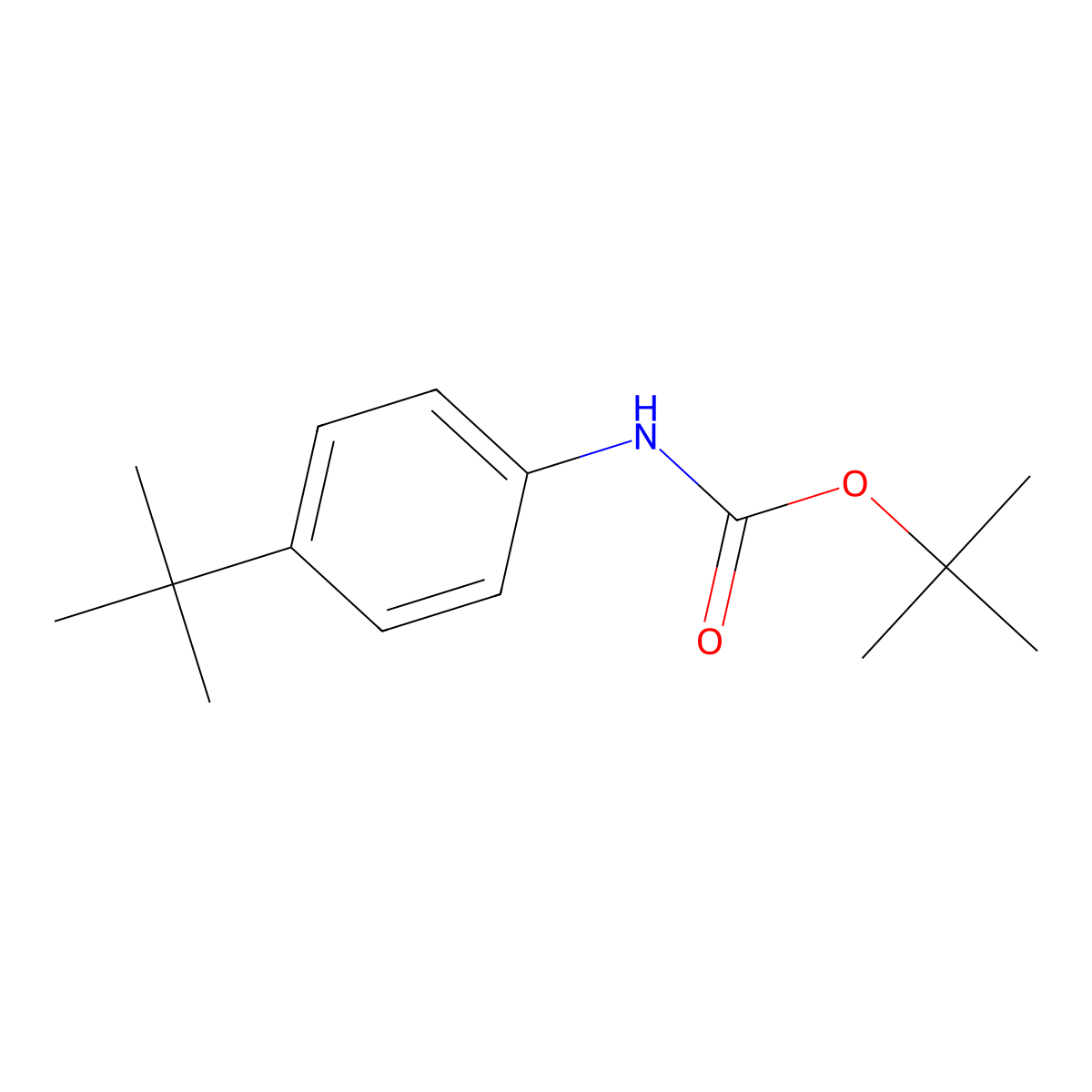tert-Butyl (4-(tert-butyl)phenyl)carbamate molecular structure, CAS 110969-43-2