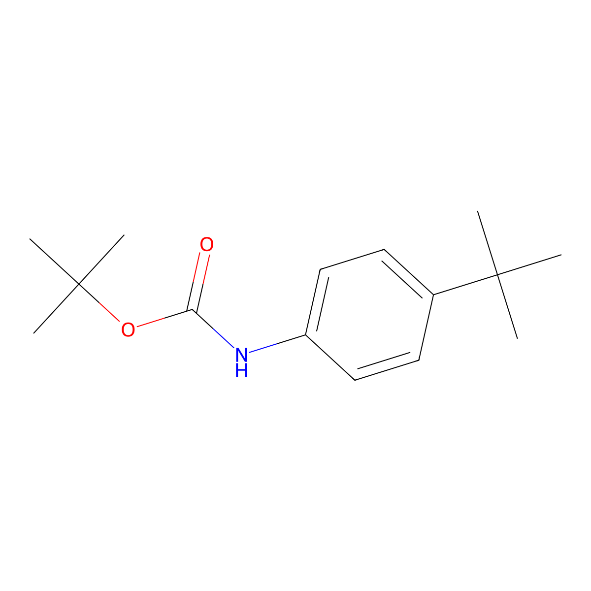 tert-Butyl (4-(tert-butyl)phenyl)carbamate molecular structure, CAS 110969-43-2