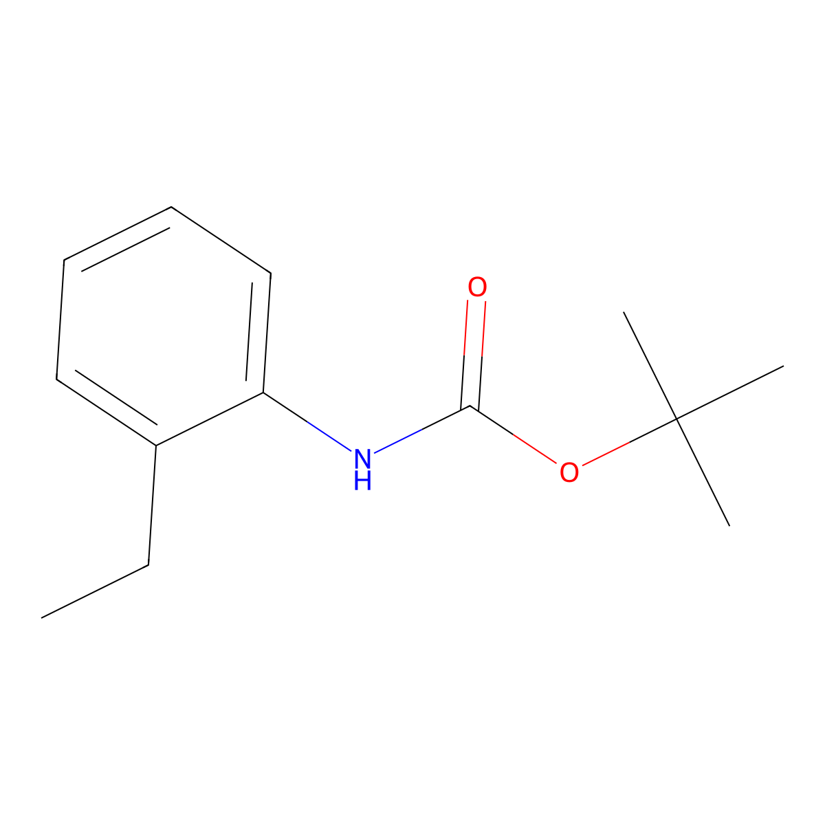 N-(tert-Butoxycarbonyl)-2-ethylaniline molecular structure, CAS 110969-45-4