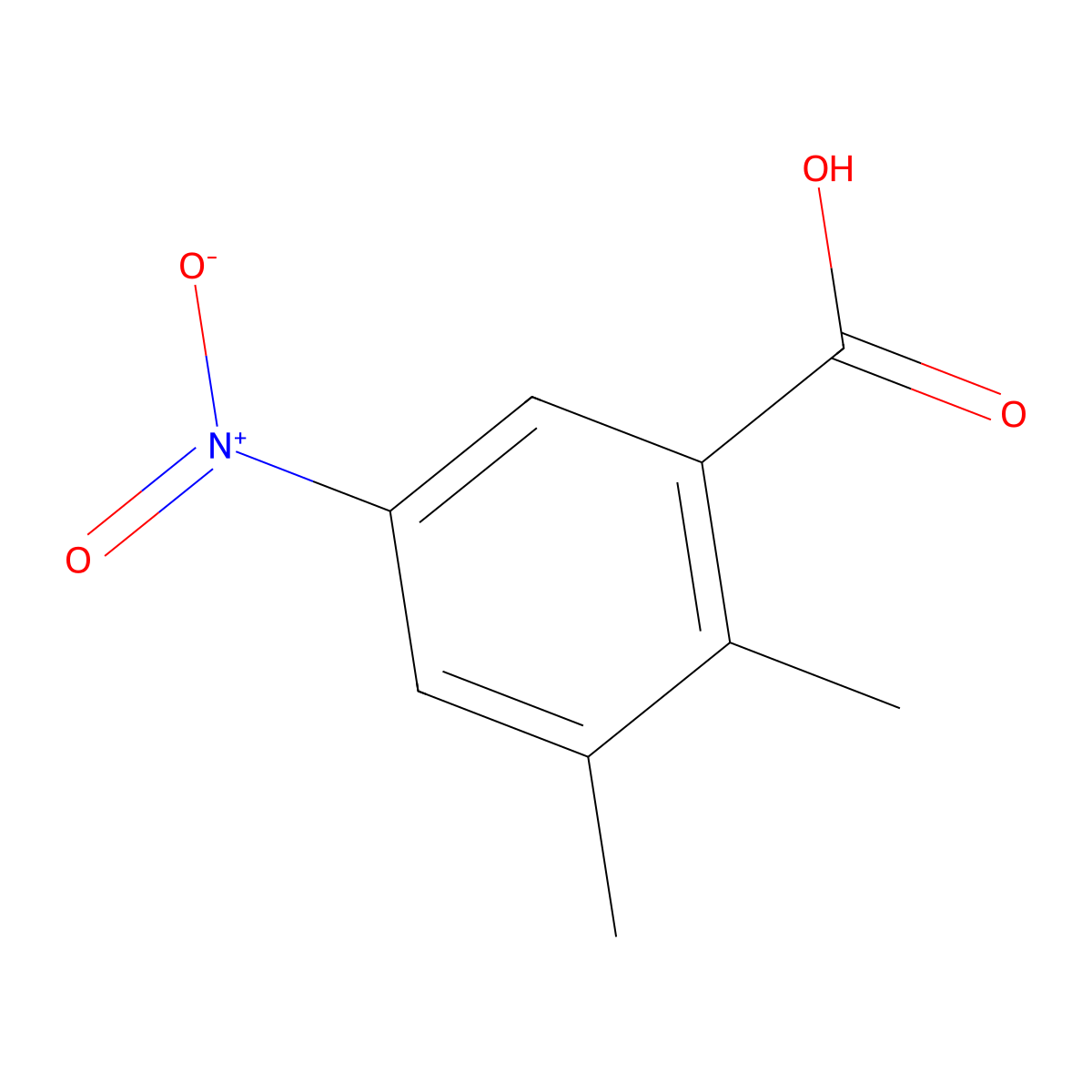 2,3-Dimethyl-5-nitrobenzoic acid molecular structure, CAS 110969-50-1