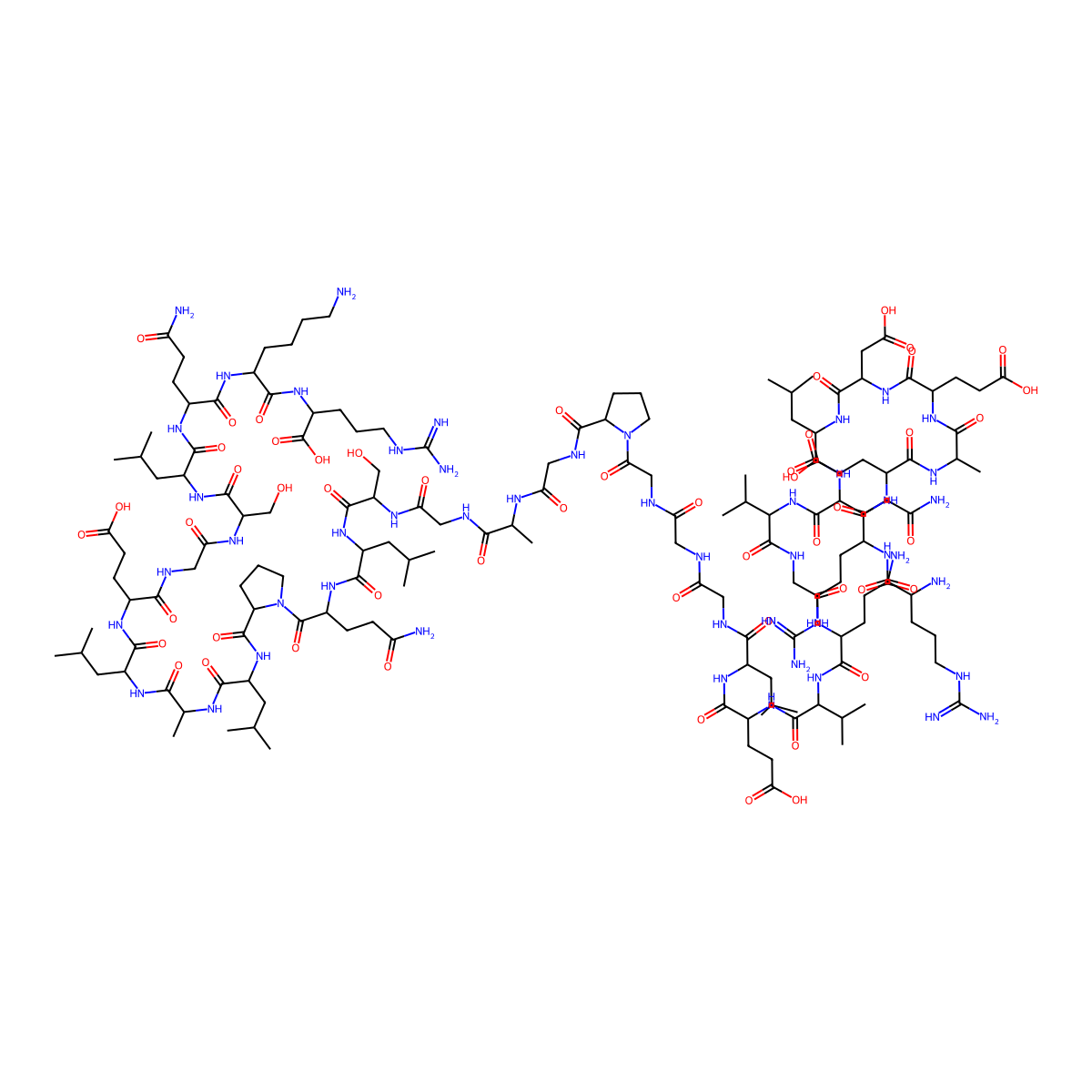 C-Peptide (1-35) (human) molecular structure, CAS 11097-48-6