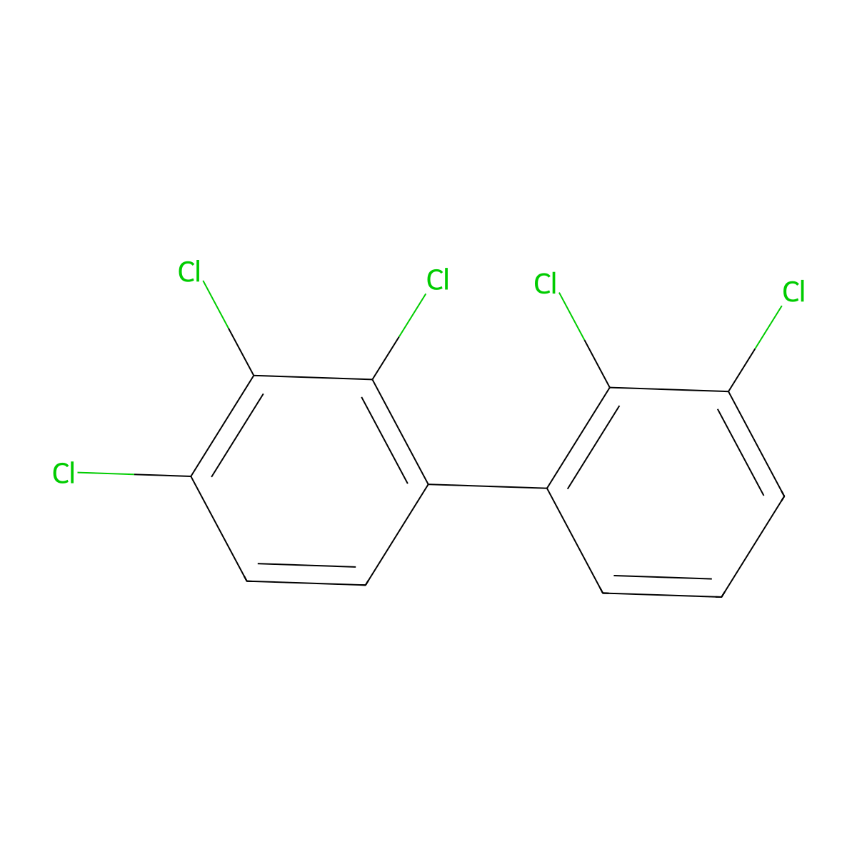 2,2',3,3',4-Pentachlorobiphenyl molecular structure, CAS 11097-69-1