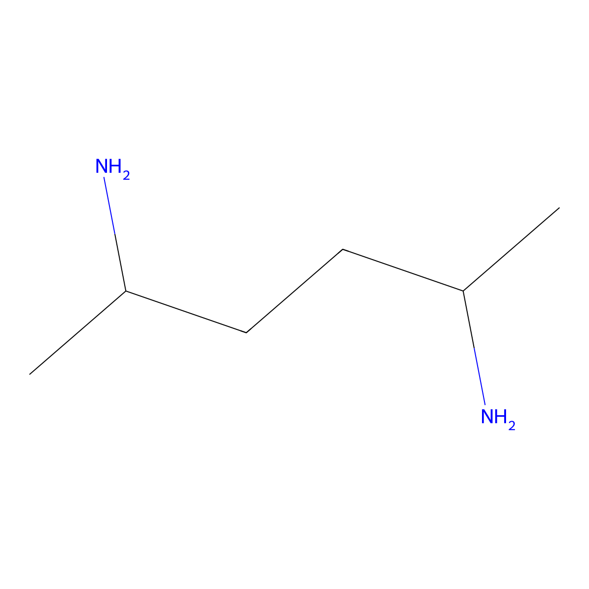 Hexane-2,5-diamine molecular structure, CAS 110978-53-5