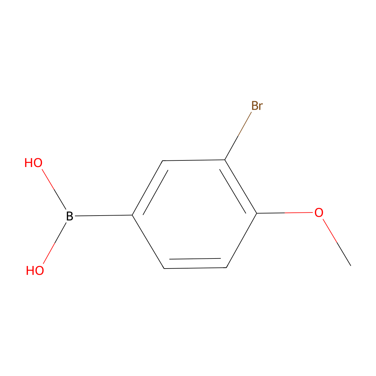 3-Bromo-4-methoxyphenylboronic acid molecular structure, CAS 1109791-90-3