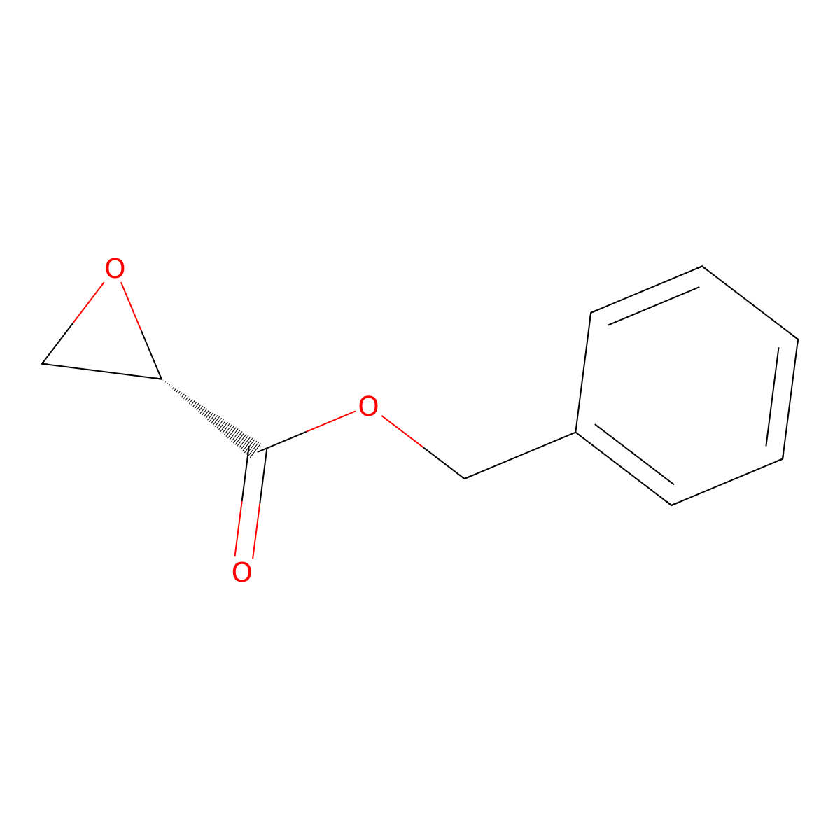 Benzyl (2S)-(-)-glycidate molecular structure, CAS 110994-90-6