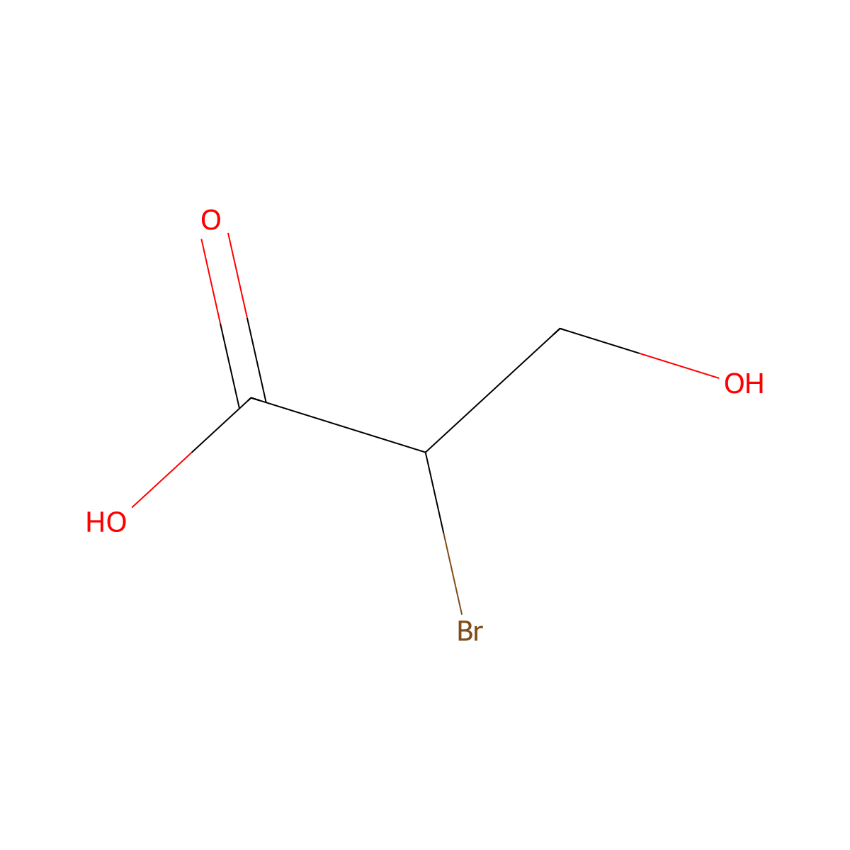 (2R)-2-bromo-3-hydroxypropanoic acid molecular structure, CAS 110994-91-7