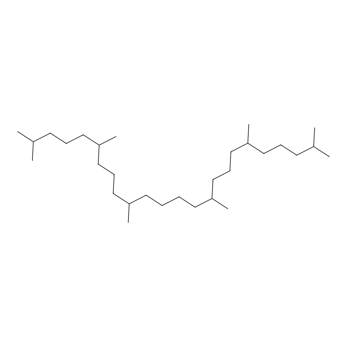 Squalane molecular structure, CAS 111-01-3