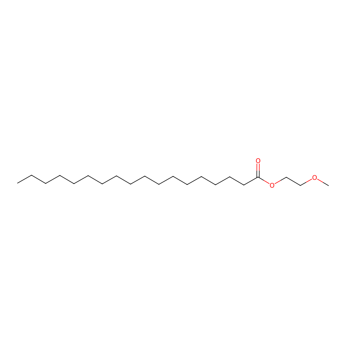 2-Methoxyethyl stearate molecular structure, CAS 111-09-1