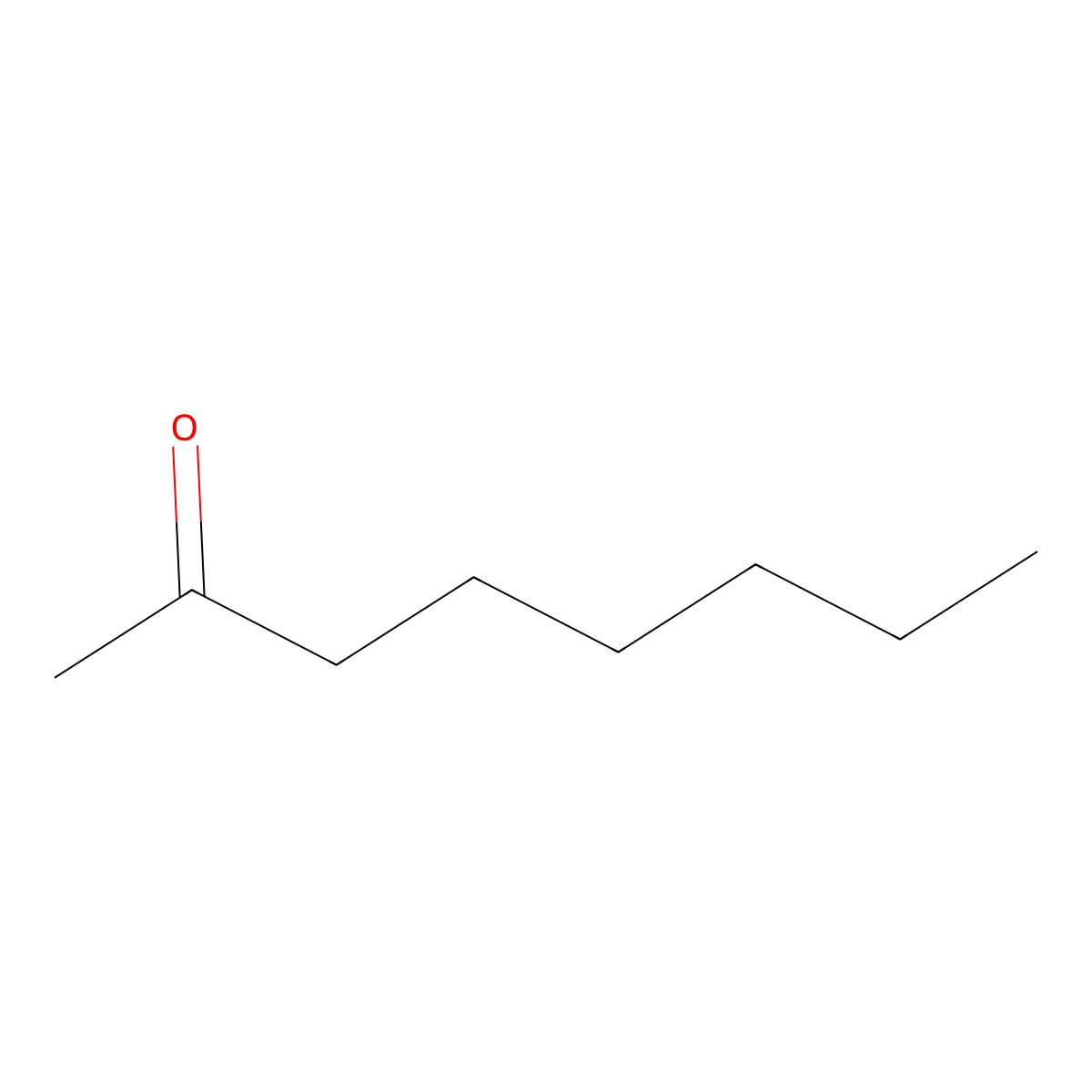 2-Octanone molecular structure, CAS 111-13-7