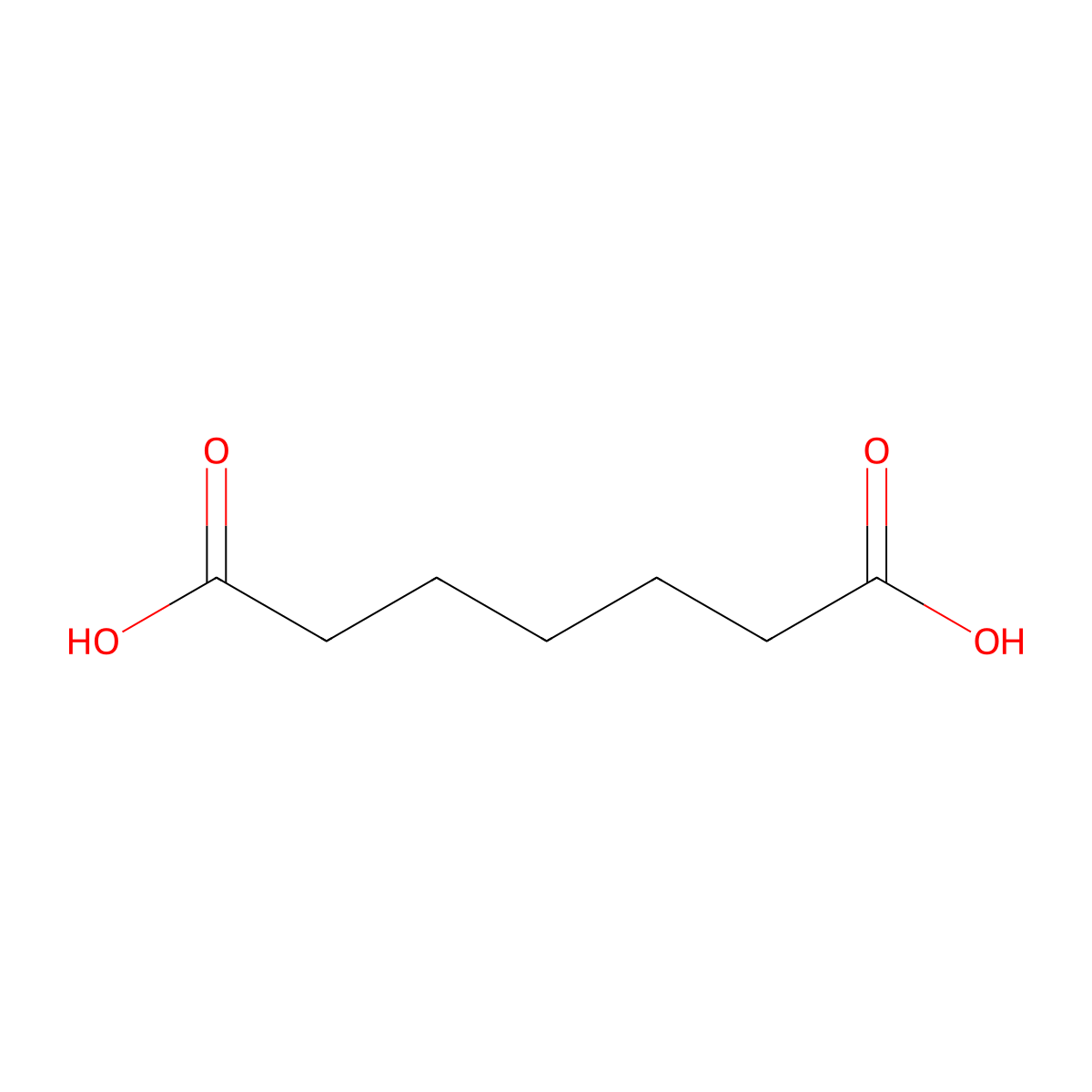Pimelic Acid molecular structure, CAS 111-16-0