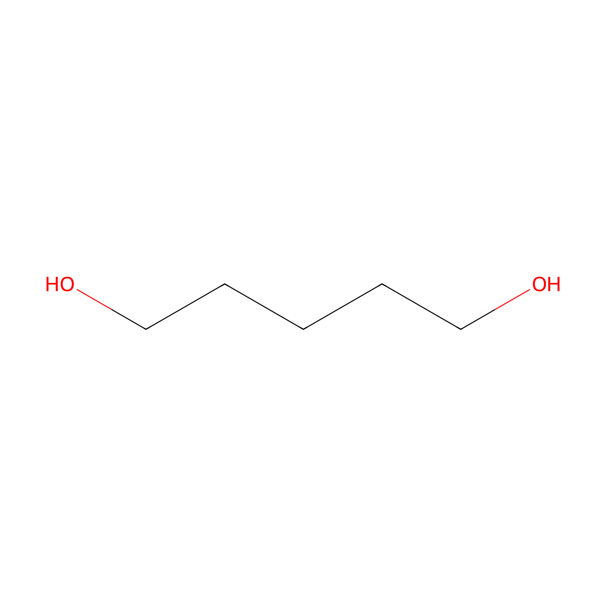 1,5-Pentanediol molecular structure, CAS 111-29-5