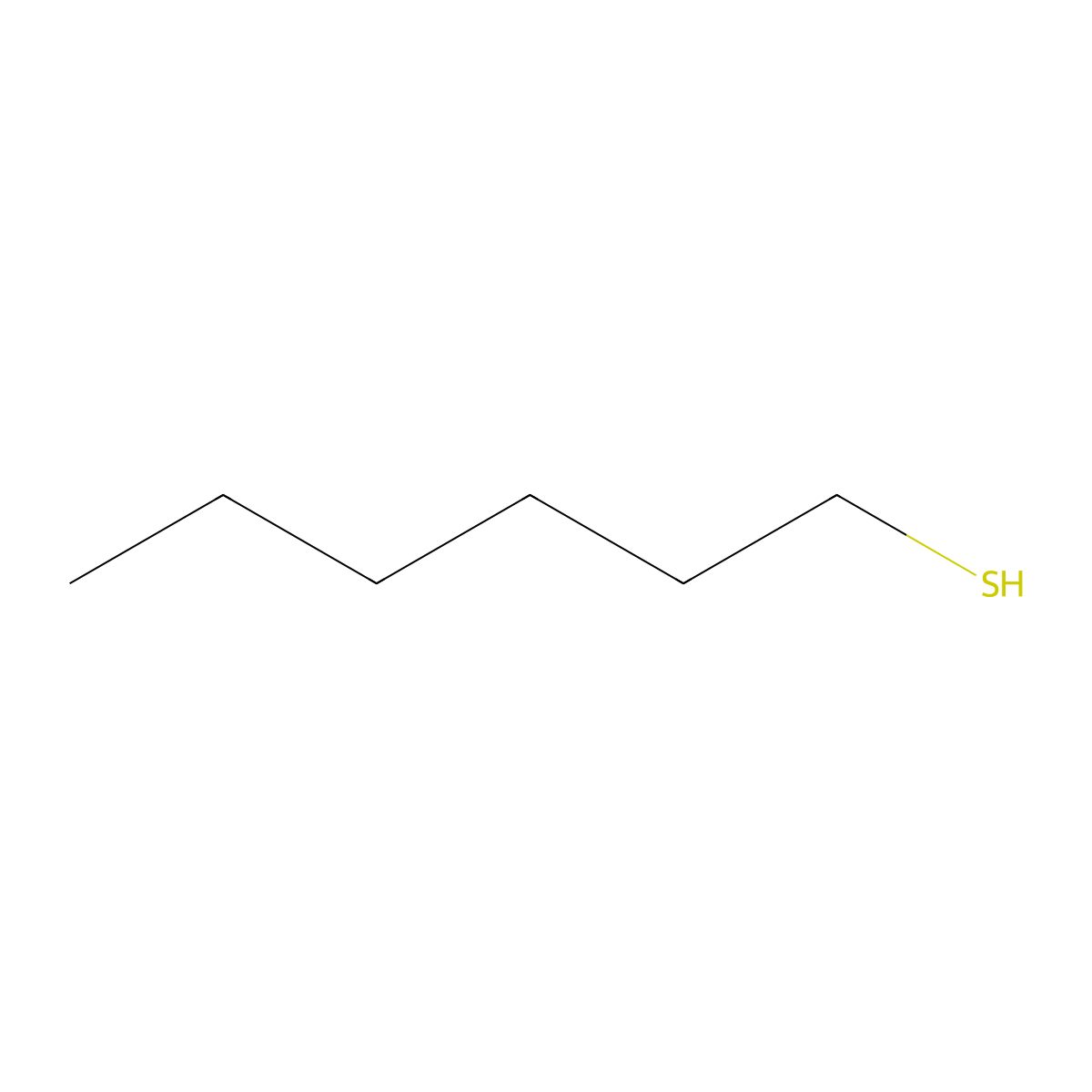 1-Hexanethiol molecular structure, CAS 111-31-9