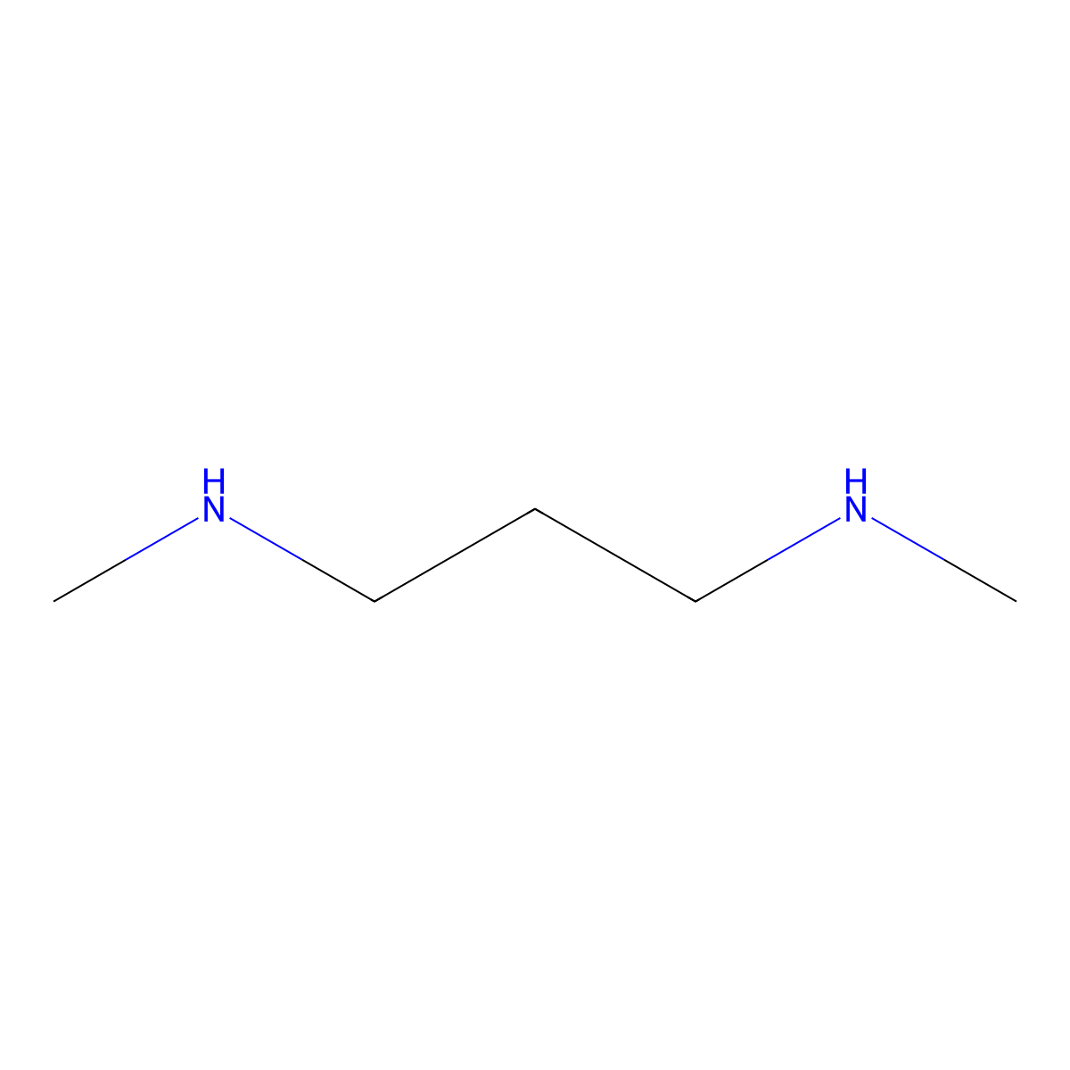 N,N'-Dimethyl-1,3-propanediamine molecular structure, CAS 111-33-1
