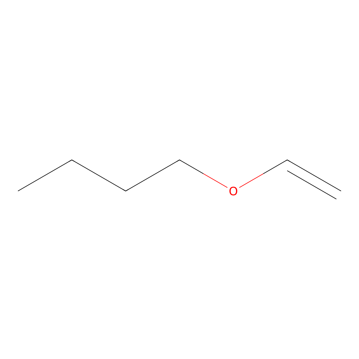 Butyl vinyl ether molecular structure, CAS 111-34-2