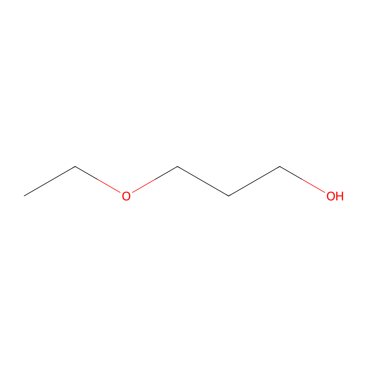 3-Ethoxy-1-propanol molecular structure, CAS 111-35-3