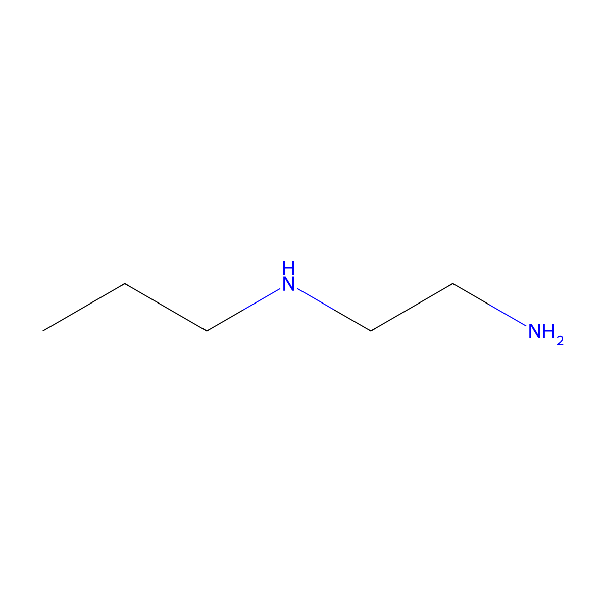 1-Propylethylenediamine molecular structure, CAS 111-39-7