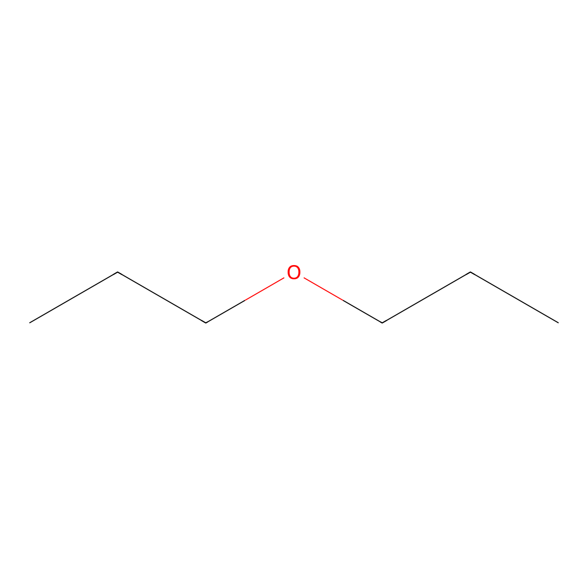 Propyl ether molecular structure, CAS 111-43-3