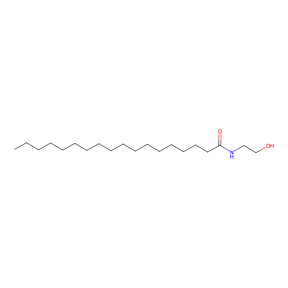 N-Stearoylethanolamine molecular structure, CAS 111-57-9