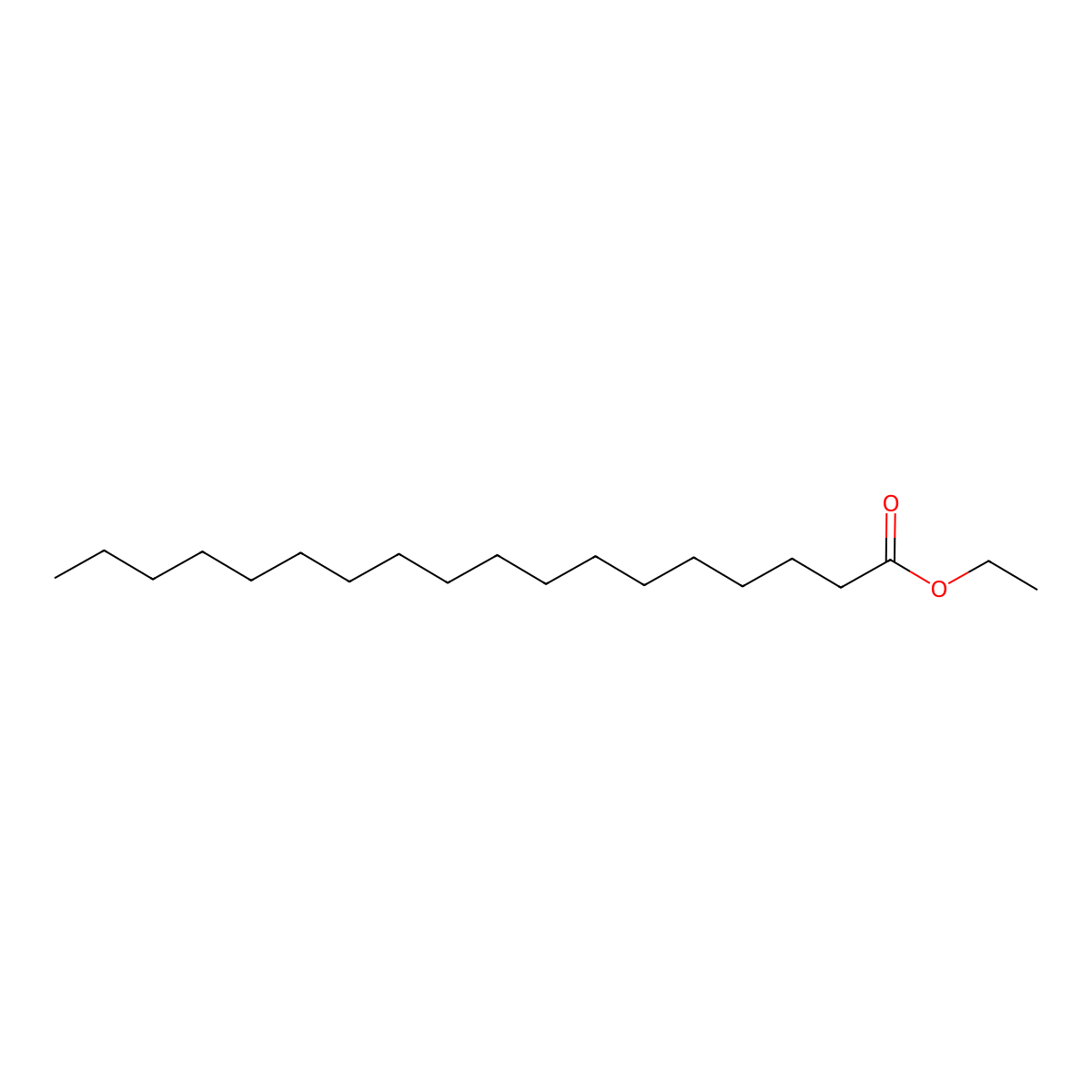 Ethyl stearate molecular structure, CAS 111-61-5