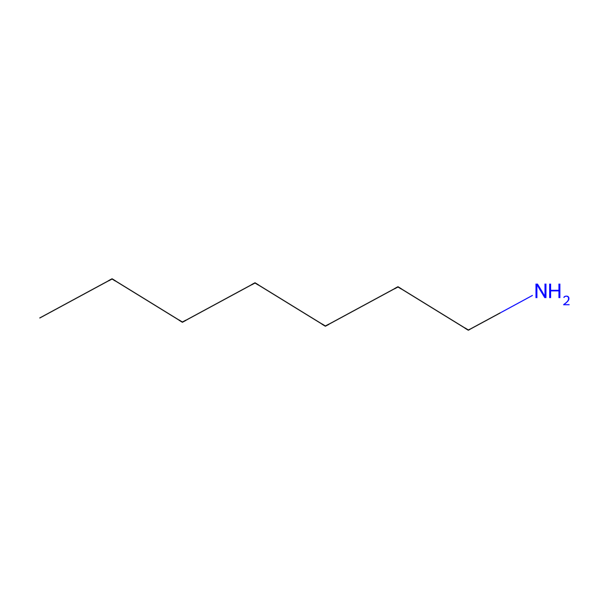 1-Heptanamine molecular structure, CAS 111-68-2