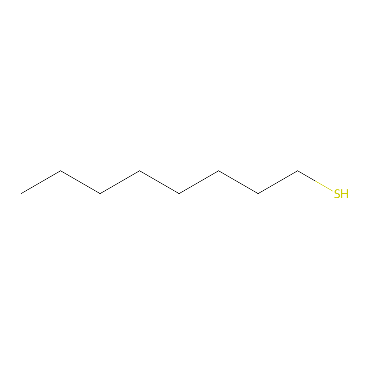 1-Octanethiol molecular structure, CAS 111-88-6