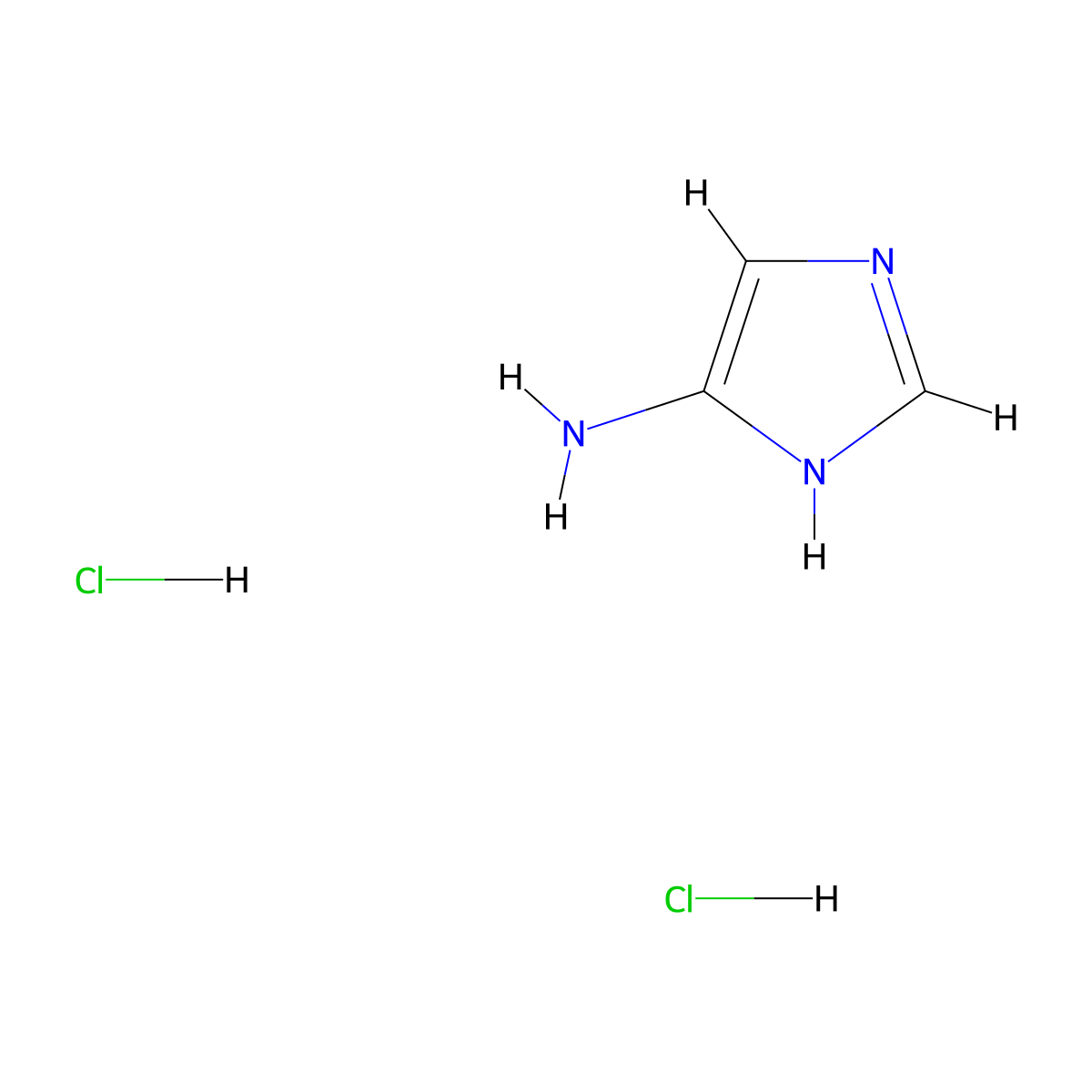 1H-Imidazol-4-amine dihydrochloride molecular structure, CAS 111005-19-7