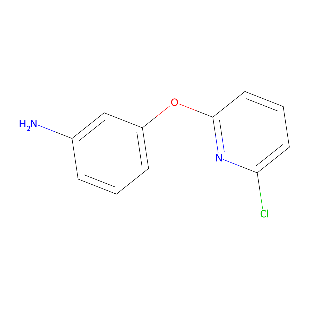 Benzenamine, 3-[(6-chloro-2-pyridinyl)oxy]- molecular structure, CAS 111010-48-1