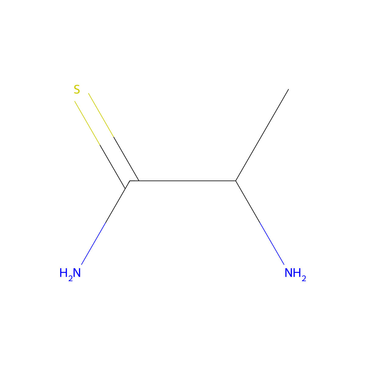 2-Aminopropanethioamide molecular structure, CAS 111013-81-1