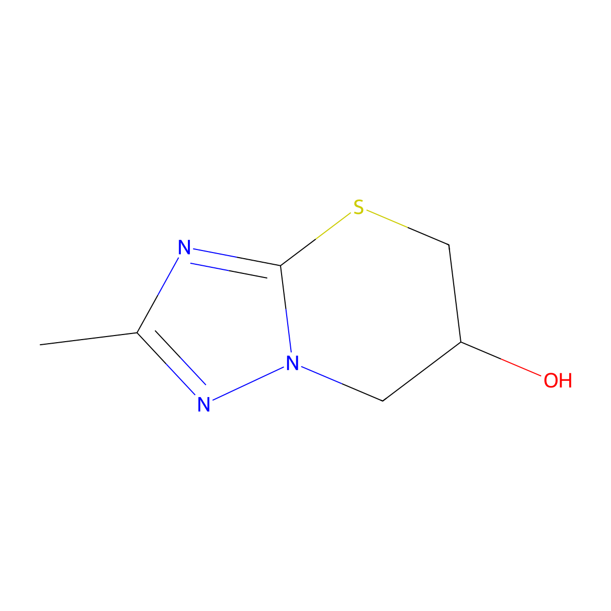 2-Methyl-6,7-dihydro-5H-[1,2,4]triazolo[5,1-b][1,3]thiazin-6-ol molecular structure, CAS 111014-70-1